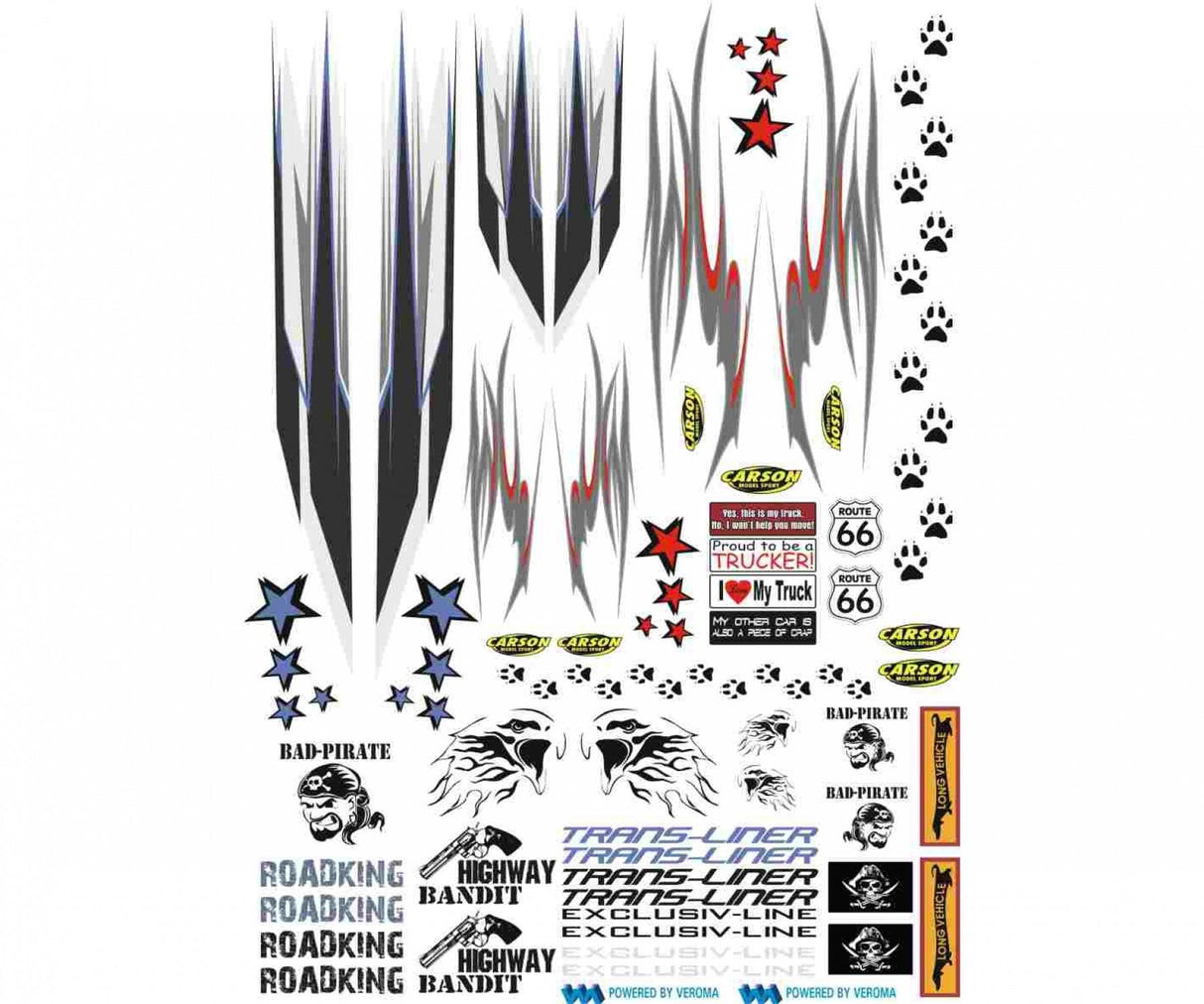 Tamiya Truck Sticker Strip