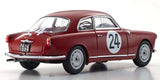 Kyosho 1:18 Alfa Romeo Giuletta Sv Targa Florio 1957 Nr.24