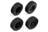 ASSOCIATED MT28 WHEELS & TYRES MOUNTED (F & R)