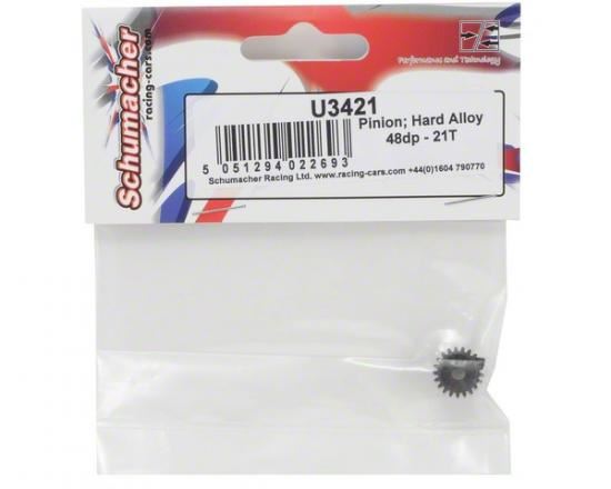 Schumacher Pinion; Hard Alloy 48dp - 21T
