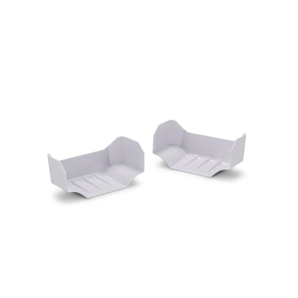 1:8Th Truggy Molded Front Wing White - 2Pc