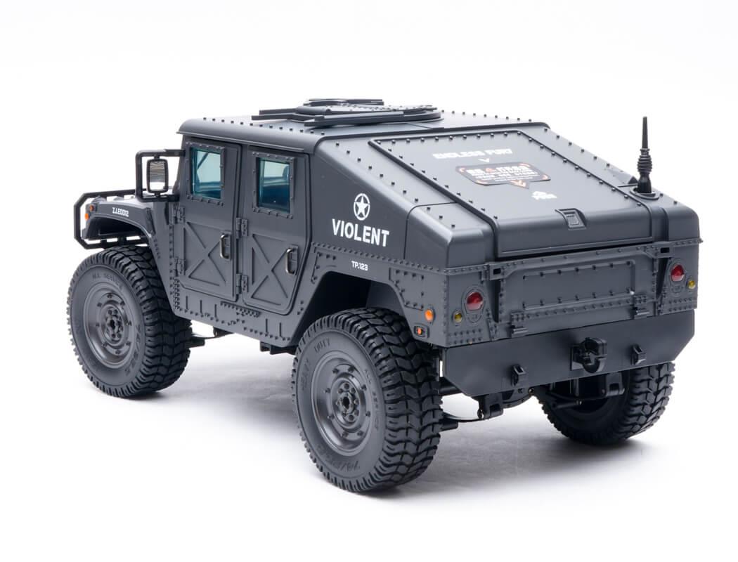 E-Zee Rc 1/16 4Wd Rc Hummer Military Truck - Black