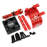 Yeah Racing Aluminium 540 & 550 Motor Heat Sink w/Tornado High Speed Fan Red