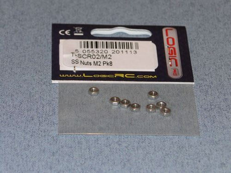 RACTIVE SS Nuts M2 Pk8
