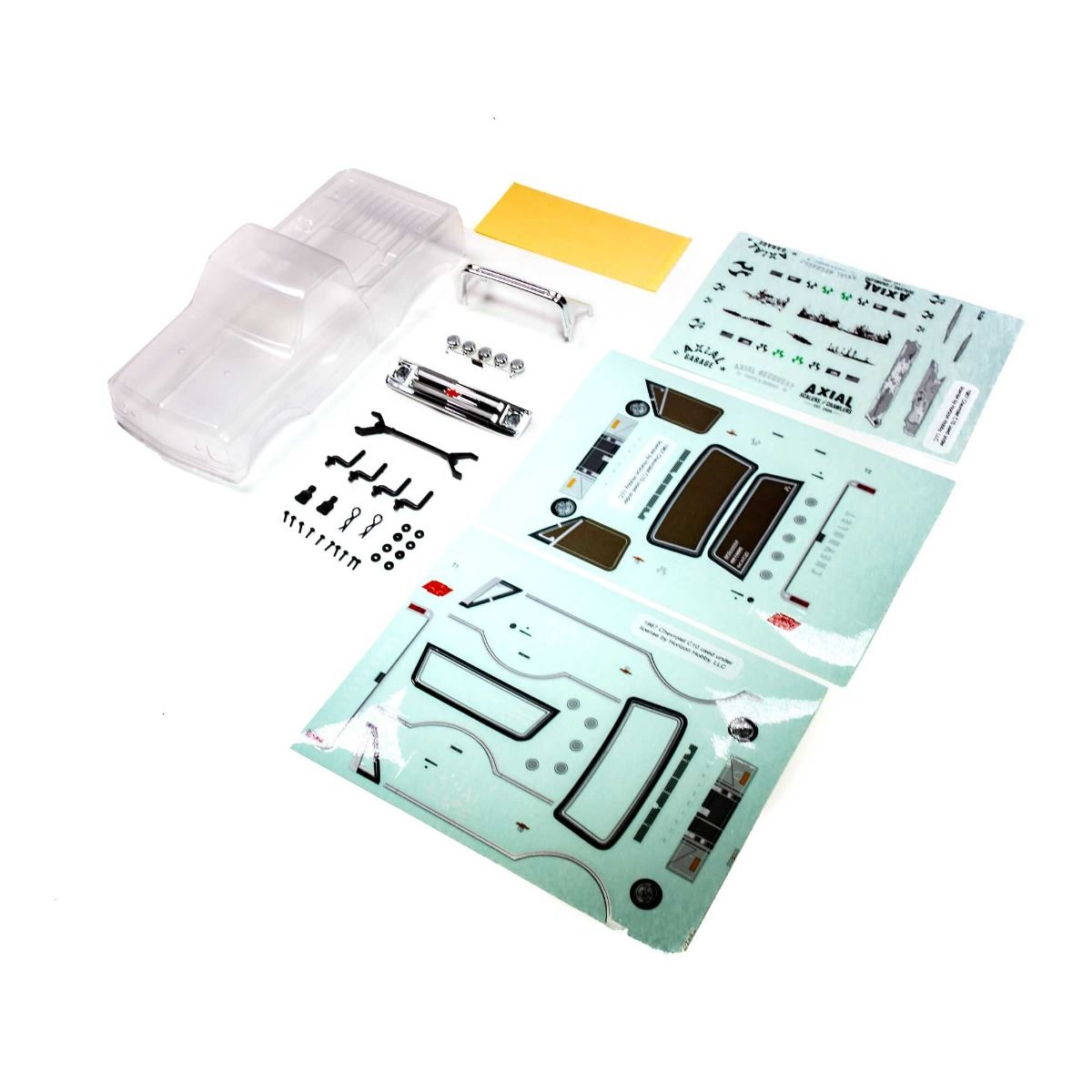 Axial 1967 Chevy C10 Body, Clear Precut: SCX24