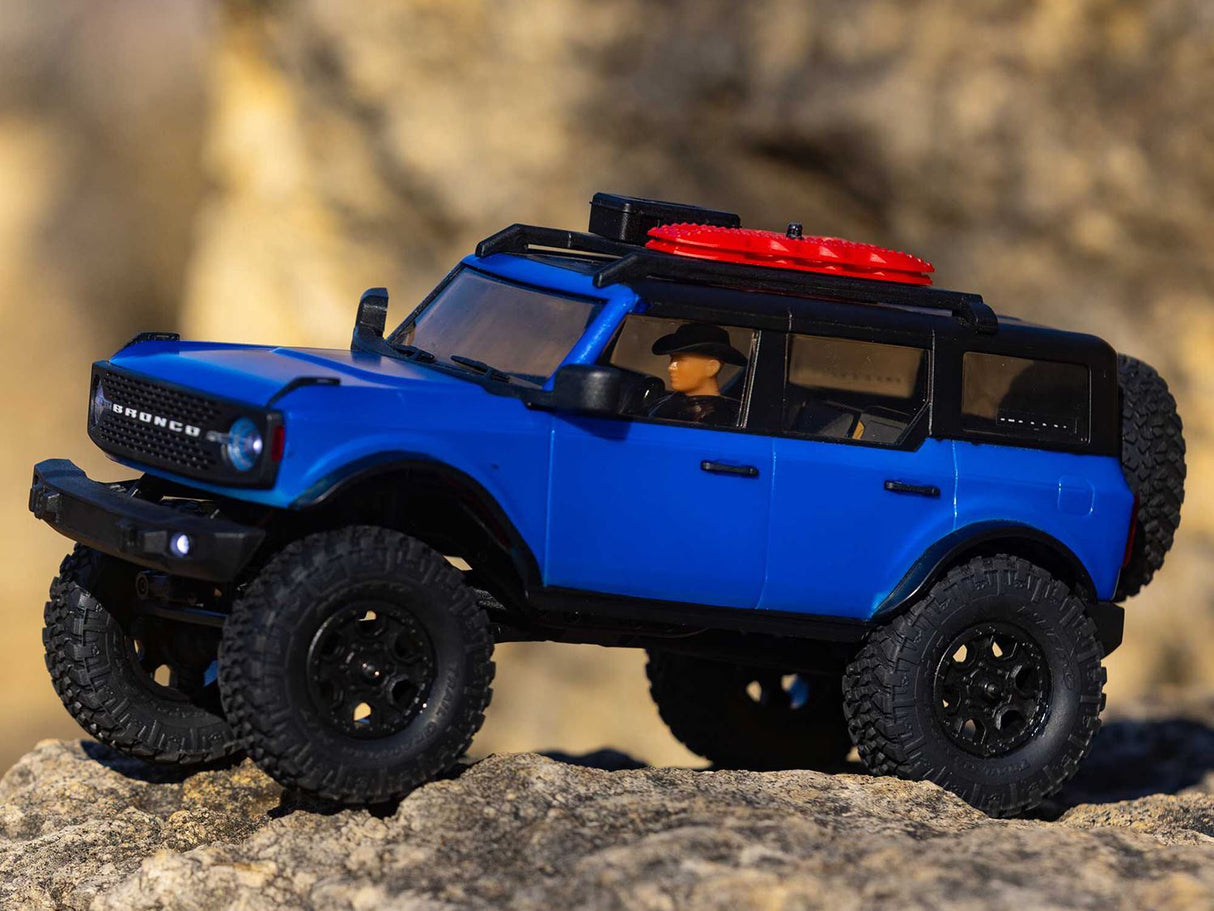 Axial 1/24 SCX24 2021 Ford Bronco 4WD Truck Brushed RTR, Blue