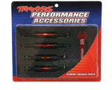 TRAXXAS Turnbuckles, red-anodised, camber links,front 39mm/rear 49mm