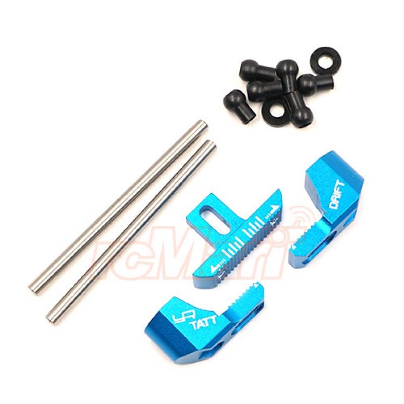 Yeah Racing Aluminum Rear Adjustable Suspension Mount For TT-02 RWD Drift TATT-S03 Blue