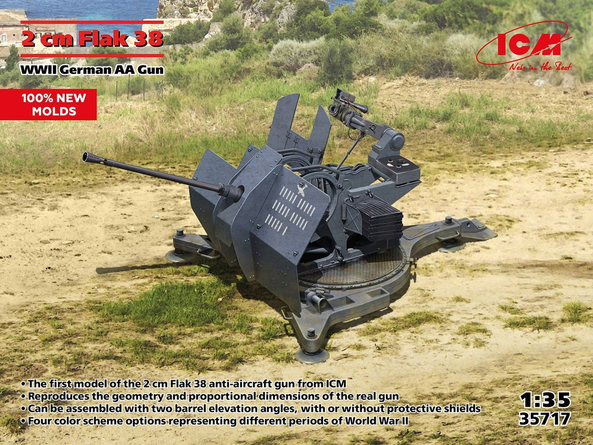 Icm Flak 38, Wwii German Aa Gun
