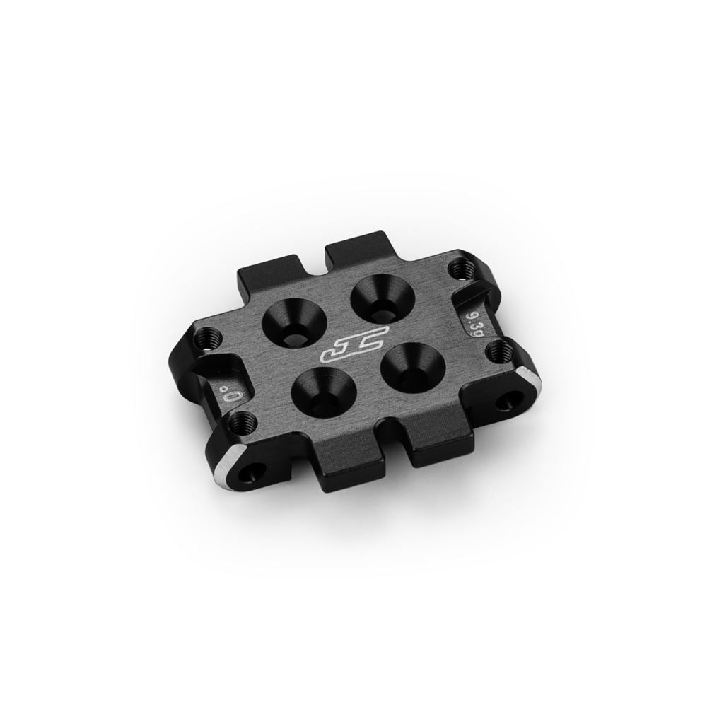 Rc10B7 Front Bulkhead 0 Deg (9.3G) Alloy - Black