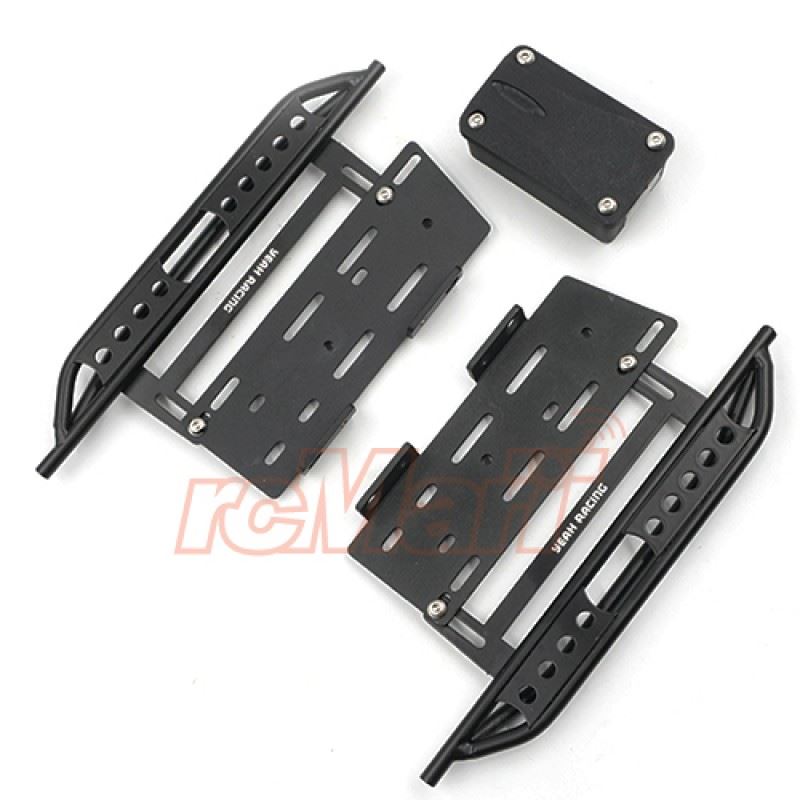 Yeah Racing Metal Rock Rails w/ Receiver Box For Axial SCX10 II