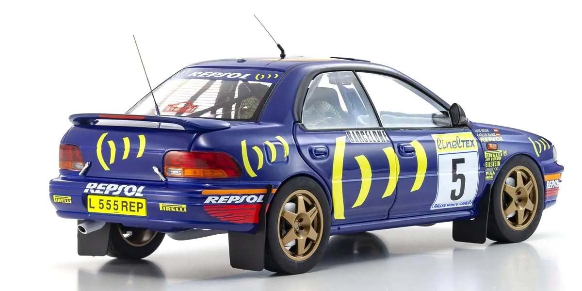 Kyosho 1:18 Subaru Impreza Carlos Sainz Winner Monte Carlo 1995 Nr.5