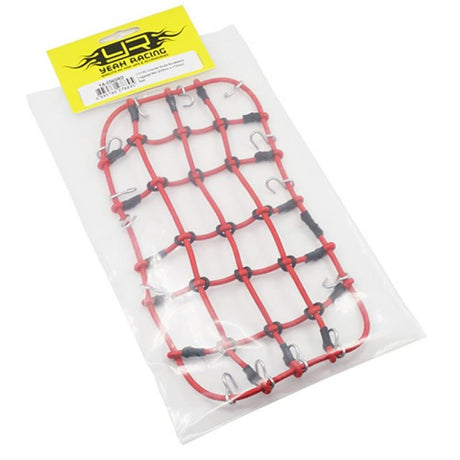 Yeah Racing 1/10 RC Crawler Scale Accessory Luggage Net 200mm x 110mm Red 'G6 Certified'