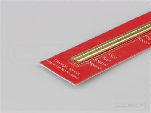 KS 12" Solid Brass Rod .114 (Pk2)