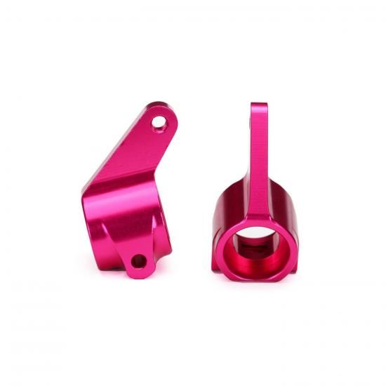 TRAXXAS Steering blocks (Rust/Stamp/Band)6061-T6 pink-anodised w/BB