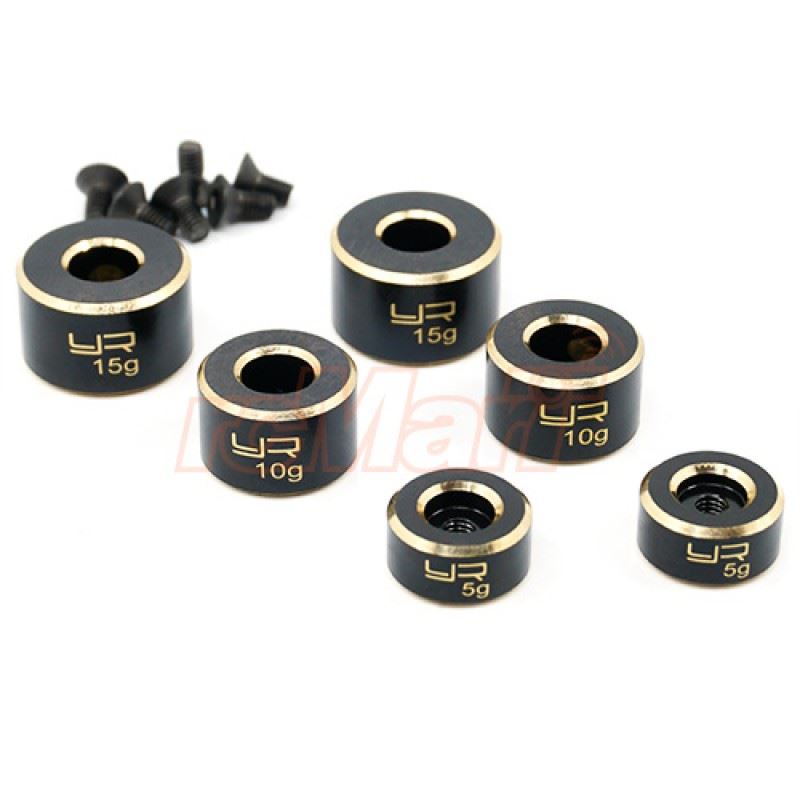 Yeah Racing Brass Chassis Weight Balancer 5g 10g 15g for RC Car