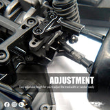 Yeah Racing Aluminum Adjustable Front Upper Arm Set For 4-Tec Rwd Drift