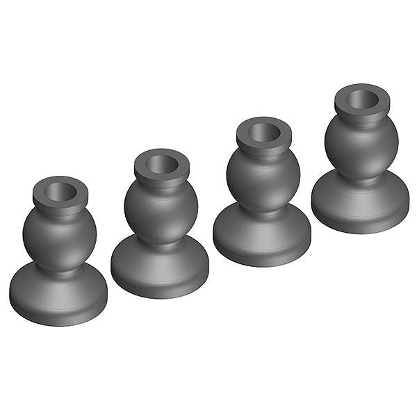 Corally Ball Shouldered 6.8mm Steel 4 Pcs