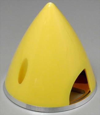ELECTRIFLY Nylon Spinner with Aluminium Back 2 1/4" (57mm) Yellow
