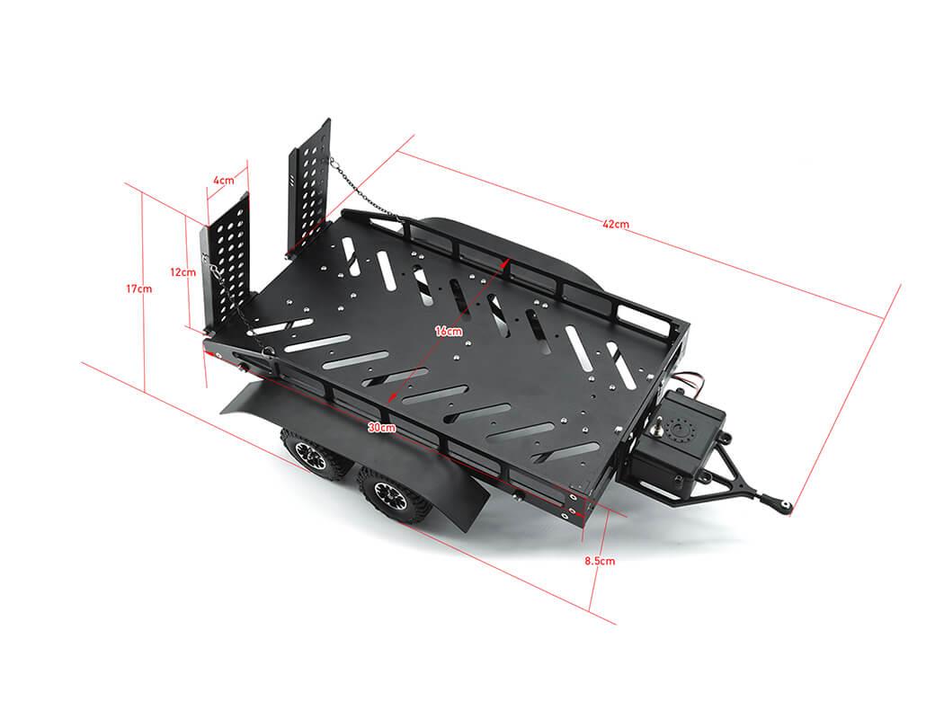 FASTRAX DUAL-AXLE TRAILER w/RAMPS & LEDs (Med 1/12-1/18)