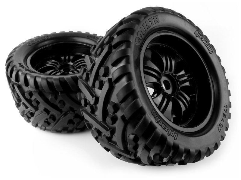 Mounted Goliath Tire On 3251 Tremor Black Wheel