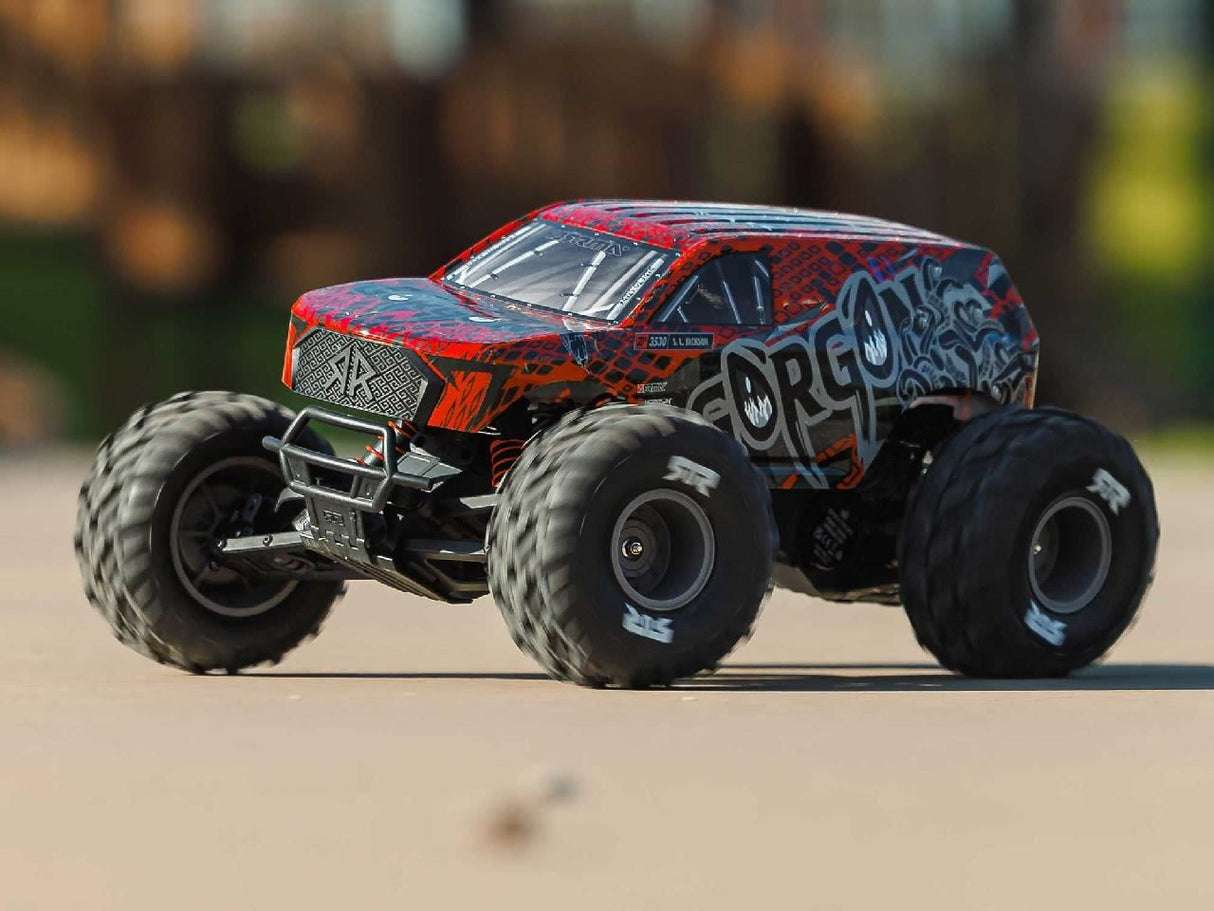 Arrma 1/10 Gorgon 223S 2Wd Rtr Monster Truck, Red/Black