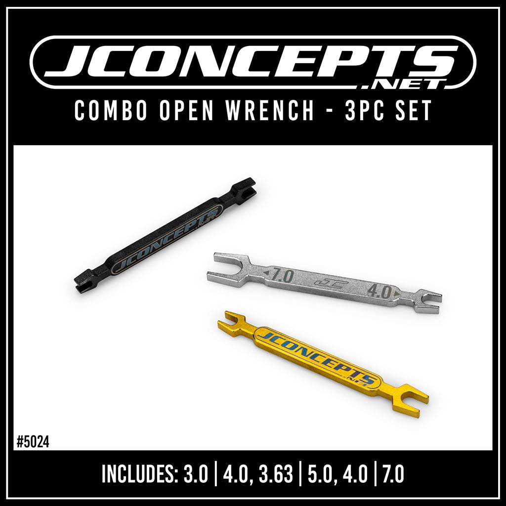 Combo Open Wrench Set - 3Pc (3,4,3.63,5,4,7Mm)