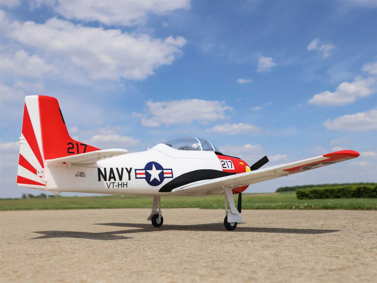 E Flite T-28 Trojan 1.2m BNF Basic with Smart