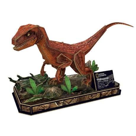 Cubicfun Velociraptor (63 Pieces)