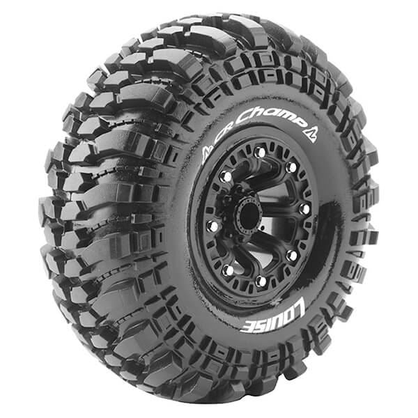 LOUISE RC CR-CHAMP 1/10 SUPERSOFT BLACK HEX 12MM