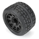 Proline 1/8 Menace Hp Belted Fr/Rr 3.8In Mt Tires Mounted 17mm Black