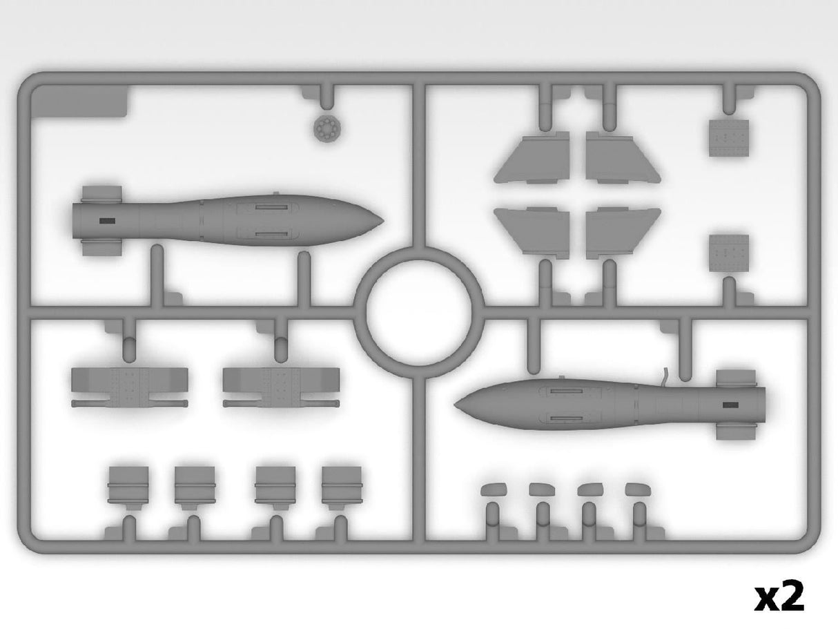 Icm Do 217K-2 With Gliding Bombs Fritz-X, Wwii German Bomber