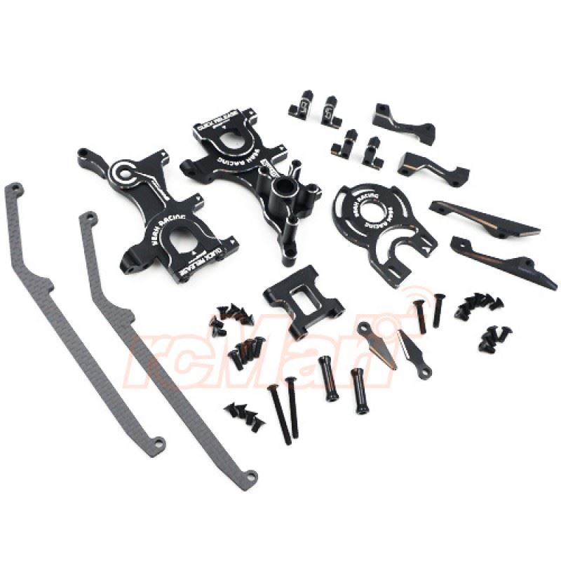 Yeah Racing Aluminum Performance Upgrade Kit For Yokomo YD2S Black