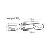 Power Hd Aluminum Servo Horn 20-24Mm 25Th