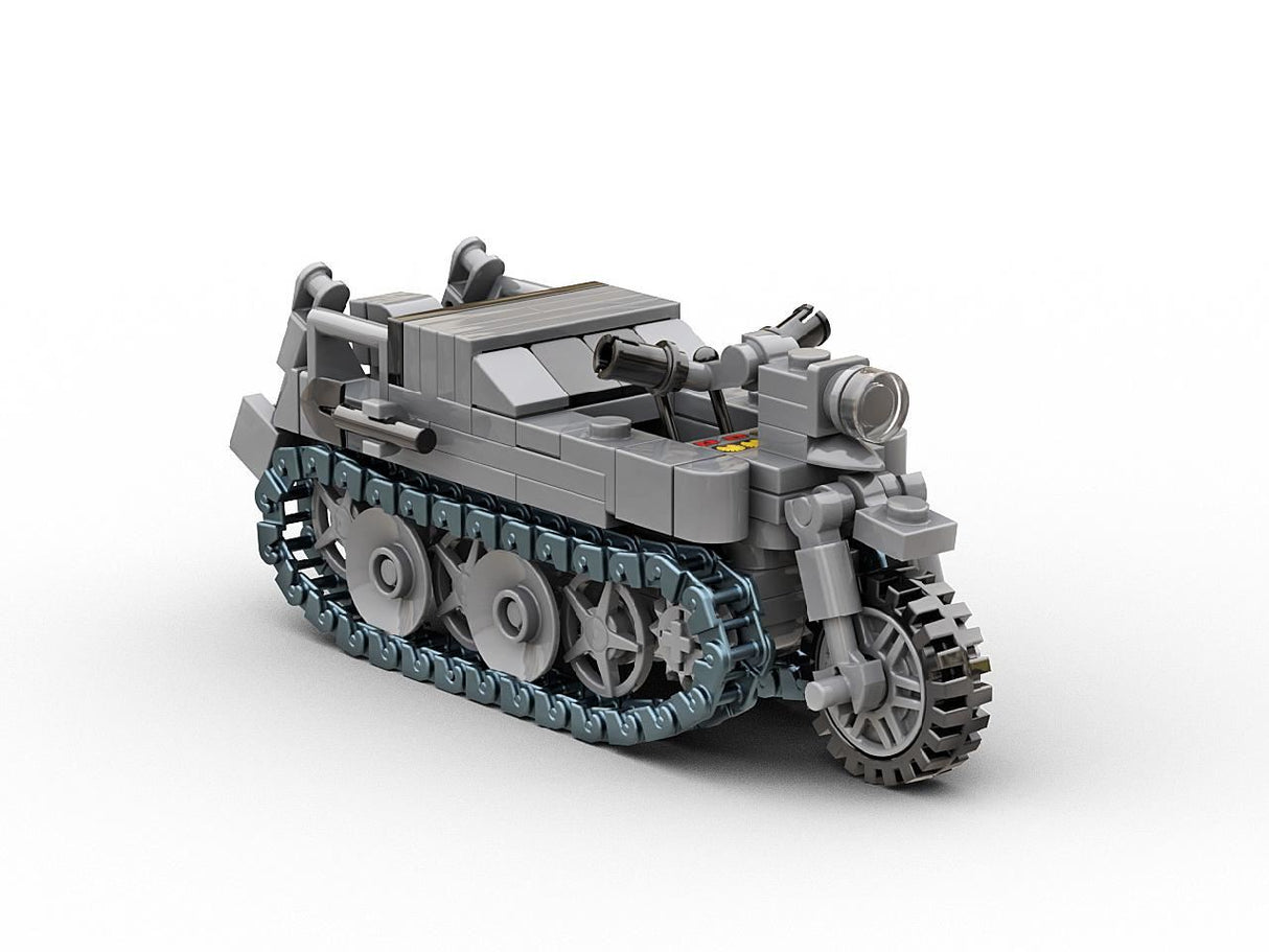 Build Army Kettenkrad Tracked Motorcycle