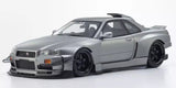 Kyosho 1:18 Samurai Collection Skyline Gt-R R34 Khyzyl Saleem Gray