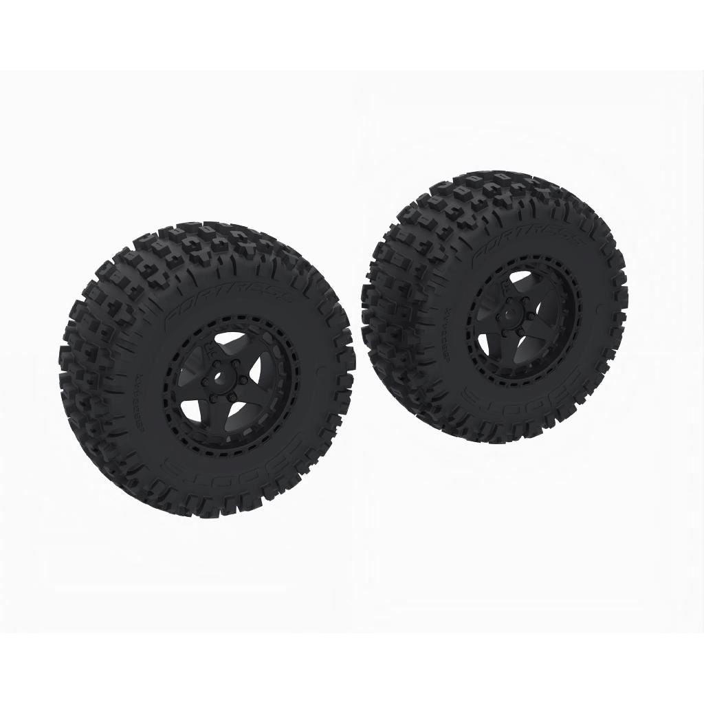 Arrma Dboots 'Fortress Sc' Tire Set Glued, Black (2)