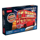 Cubicfun London Bus Night Edition With Led Lighting (161 Pieces)