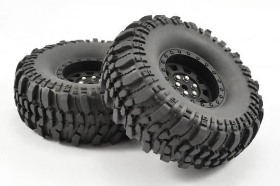 FASTRAX 1:10 CRAWLER ROCKO 1.9 MOUNTED SCALE WHEEL BLACK