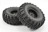 FASTRAX 1:10 CRAWLER ROCKO 1.9 MOUNTED SCALE WHEEL BLACK