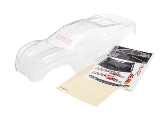 Traxxas Body Rustler 4X4 (clear requires painting)/ window grill lights decal sheet