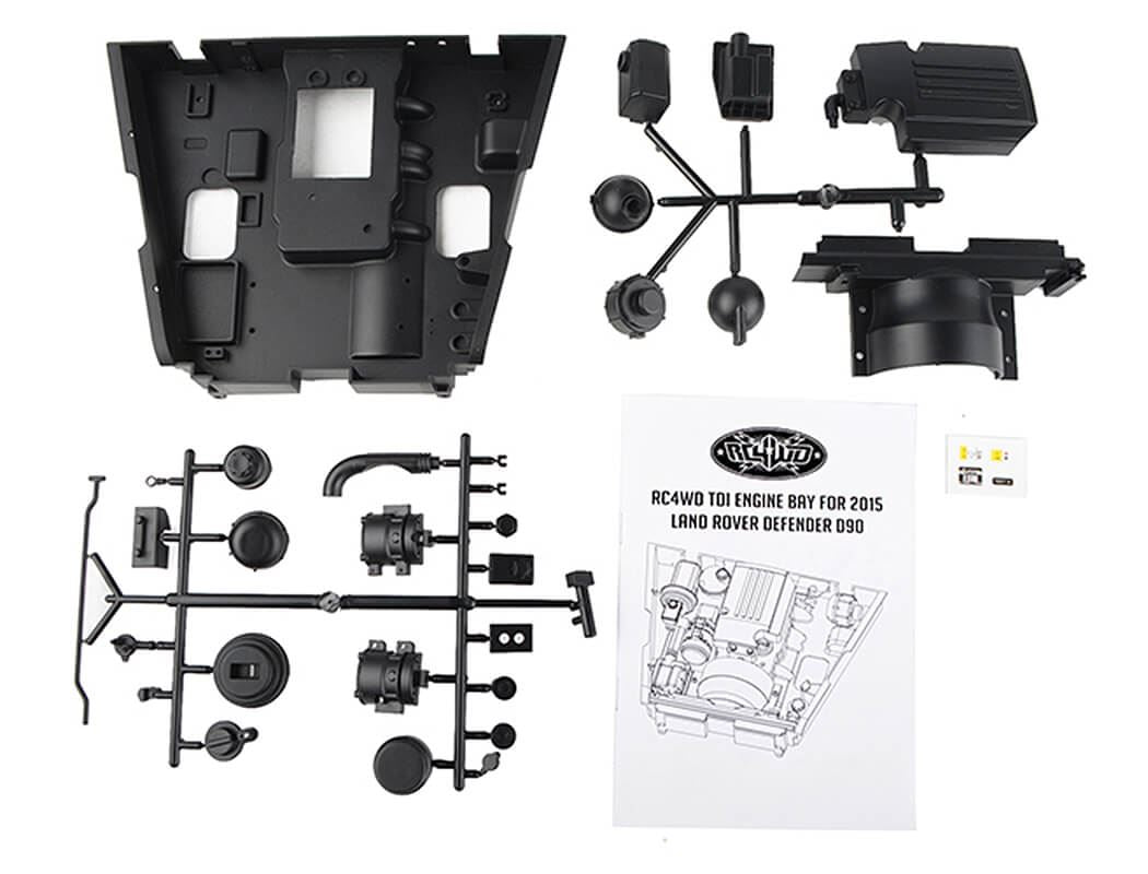 Rc4Wd Tdi Engine Bay For 2015 Land Rover Defender D90