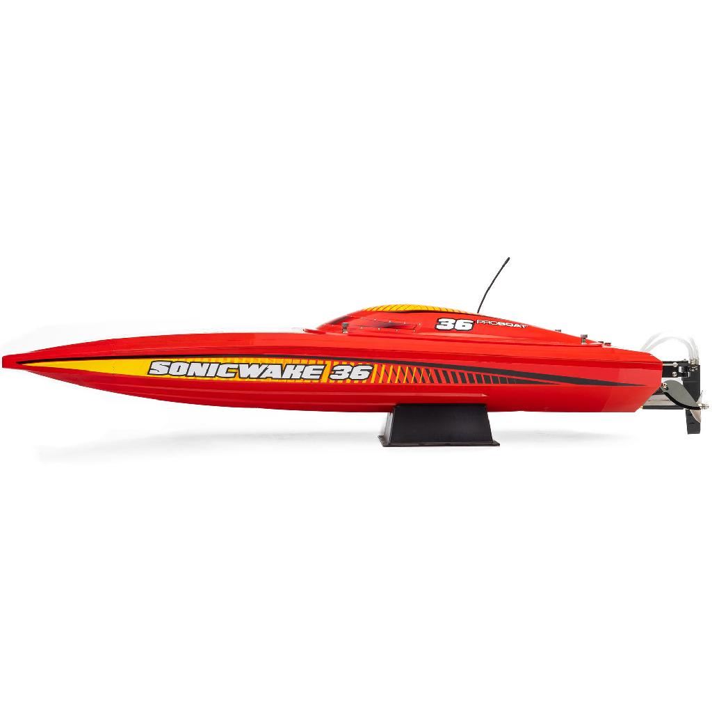 Proboat Sonicwake 36In V3 Self-Righting V-Hull Boat Rtr, Red