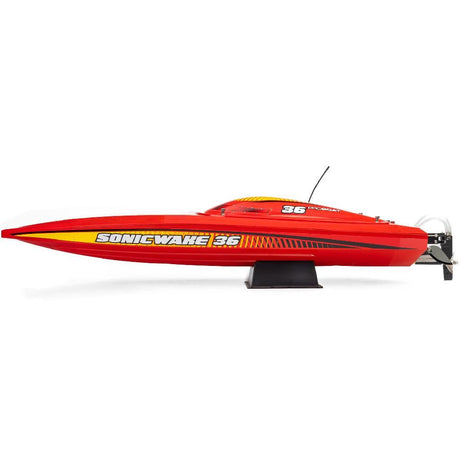 Proboat Sonicwake 36In V3 Self-Righting V-Hull Boat Rtr, Red