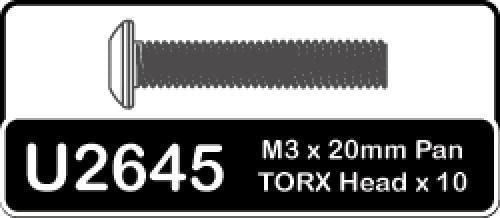 Schumacher Speed Pack - Torx M3x20mm Pan Hd