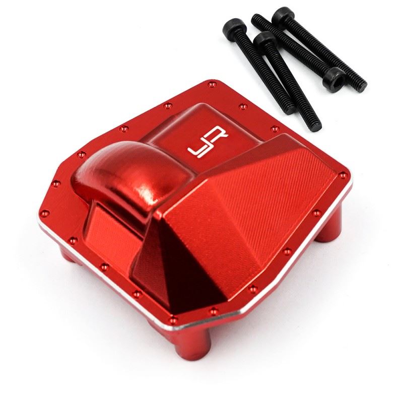Yeah Racing Aluminum Diff Cover Red For Axial SCX6
