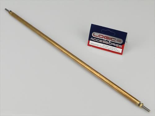 RACTIVE Prop Shaft 12in M4/4mm Stainless Shaft, 8mm dia Brass Tube