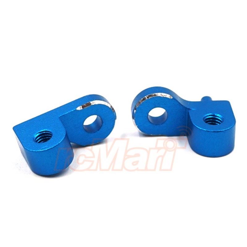 Yeah Racing Aluminum Rear Upper Damper Mount Blue for Tamiya CC01