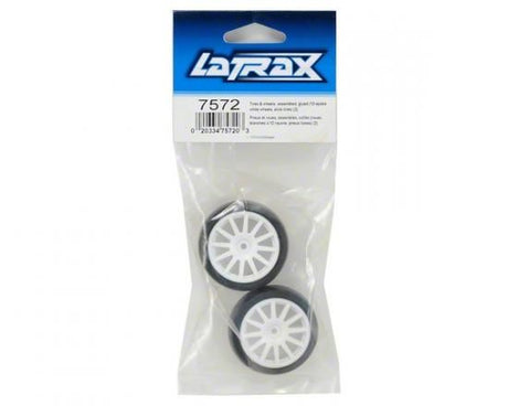 Latrax T&W, Spoke Wht Wheel, Slicks