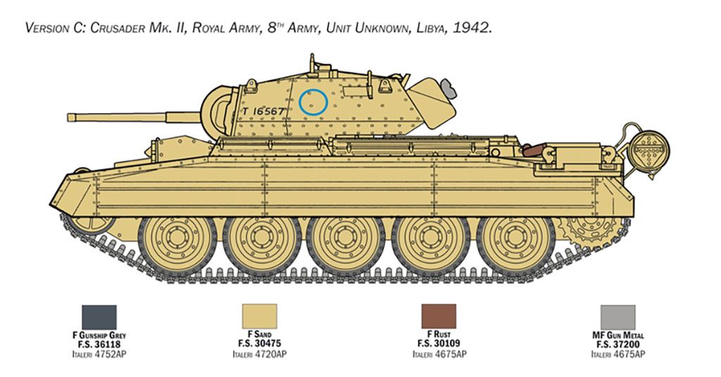 Italeri Crusader Mk. II with 8th Army Infantry